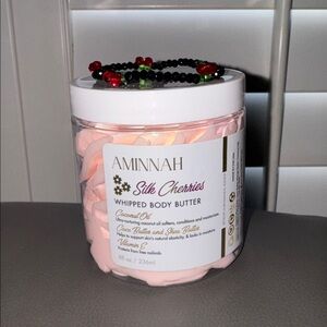 Pink Silk Cherries Whipped Body Butter 🧈🍒🌸 cherry blossom scent! ✨